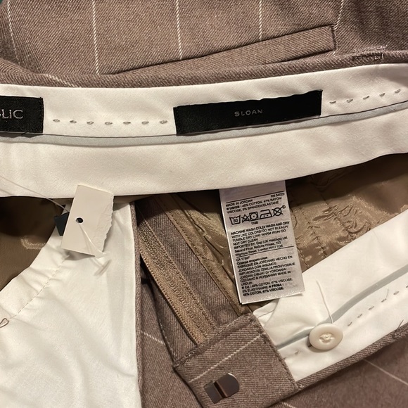 •BANANA REPUBLIC•NWT SLOAN TAUPE PIN STRIPE TROUSER IN SIZE 10S - Picture 9 of 10